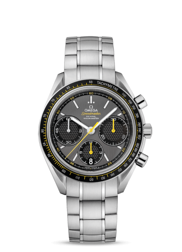 Omega Speedmaster Racing Co-Axial Chronograph Stainless Steel / Grey-Yellow / Bracelet